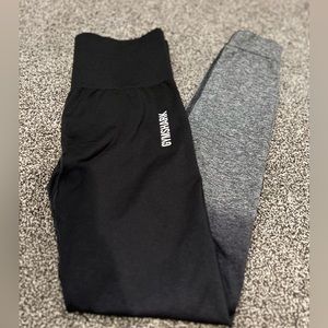 Black and Gray gymshark leggings! Size small!